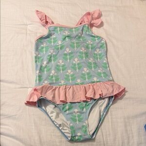 The Beaufort Bonnet Company Pink and White Swimsuit
